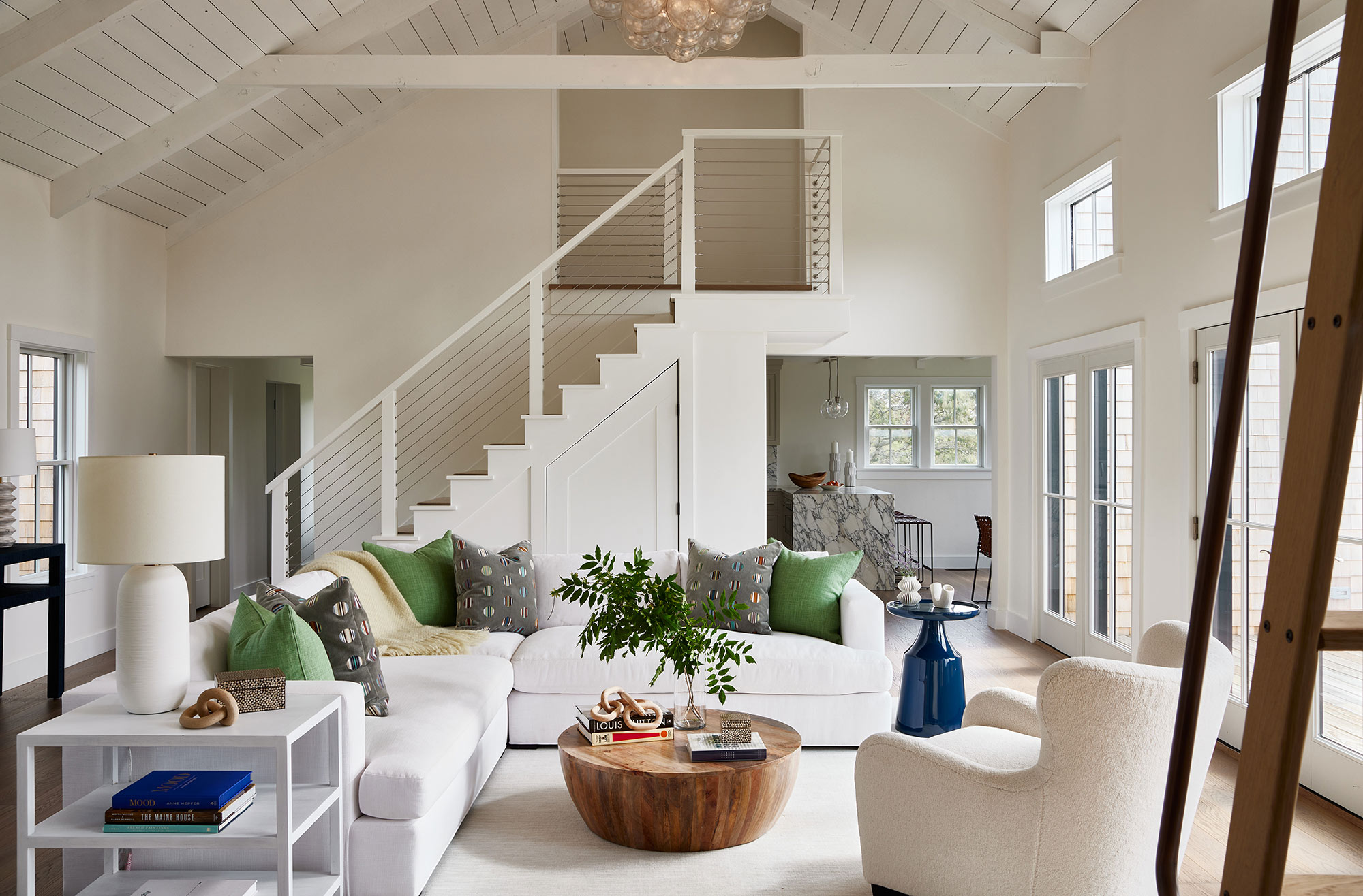 Nantucket Interior Design, Sophisticated Loft by Audrey Sterk Design
